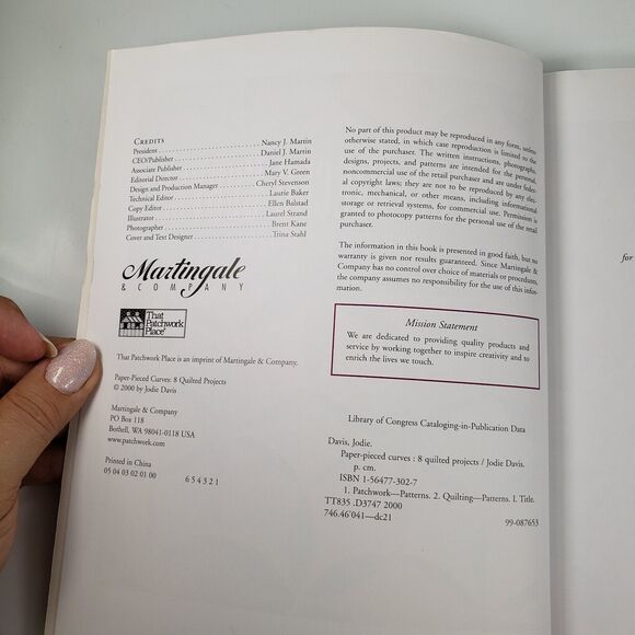 Paper Pieced Curves 8 Quilted Projects by Jodie Davis 2000 Patchwork Patterns - Picture 8 of 15